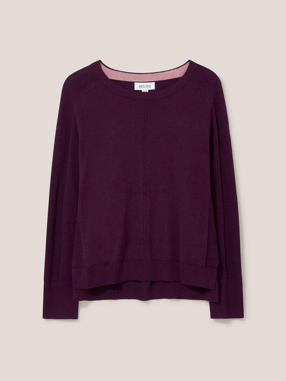 URBAN JUMPER in DK PLUM - FLAT FRONT