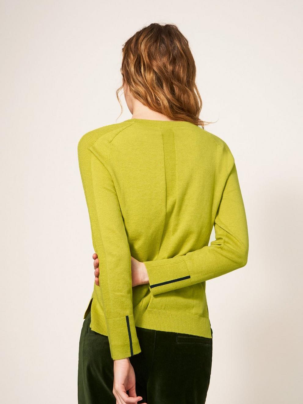 URBAN JUMPER in MID YELLOW - MODEL BACK