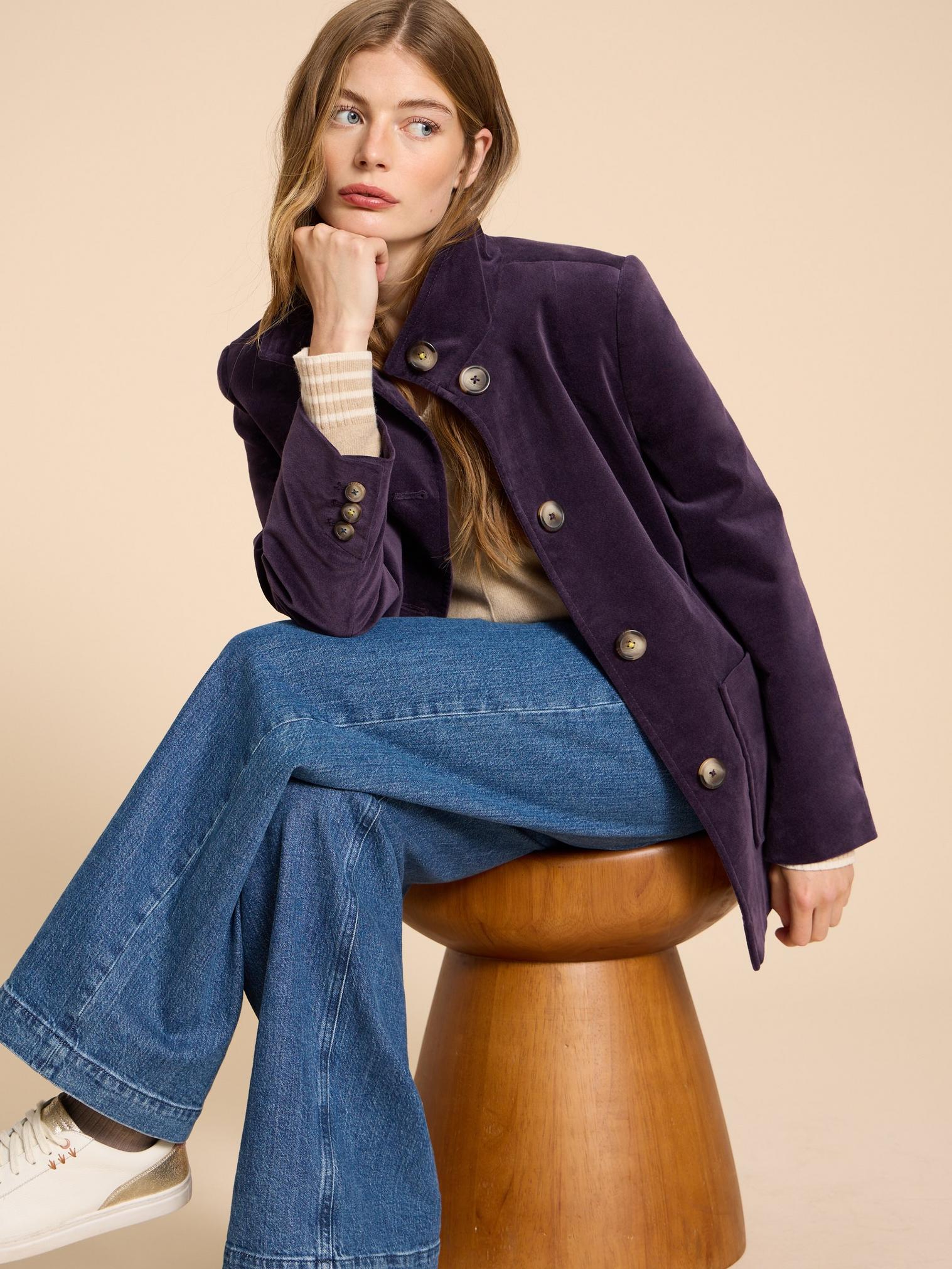 Lilac peacoat shop