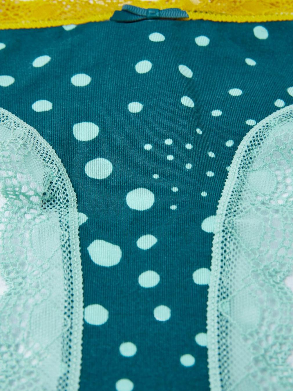 Knicker in TEAL MLT - FLAT DETAIL