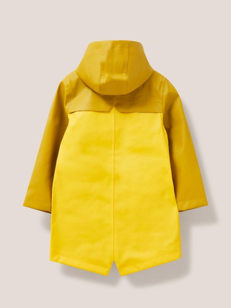 Rain Mac Jacket in YELLOW MLT - FLAT BACK