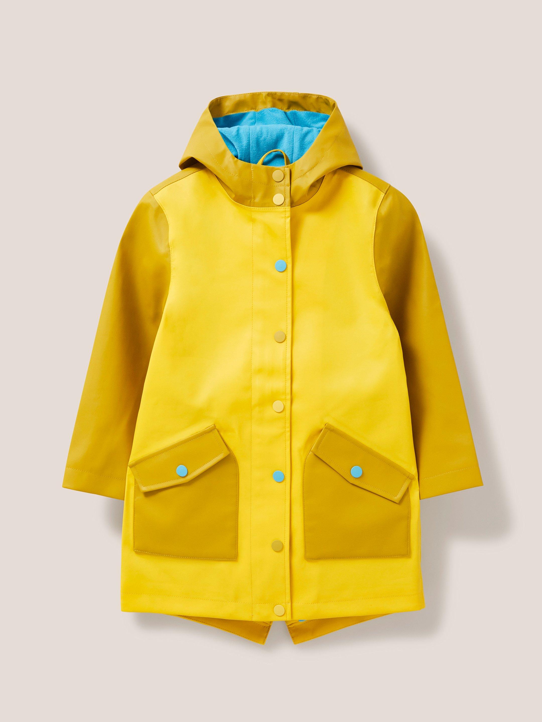 Rain Mac Jacket in YELLOW MULTI White Stuff