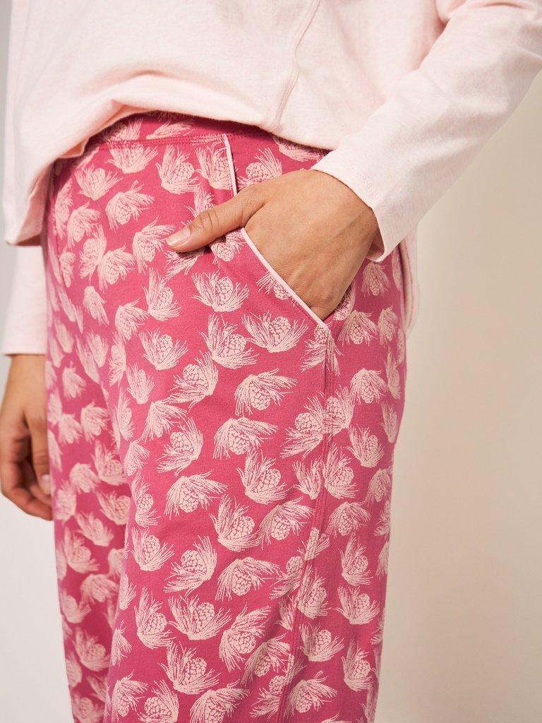 Freya Jersey Jogger in PINK MLT - MODEL DETAIL