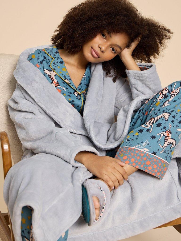 Gray on sale dressing gown