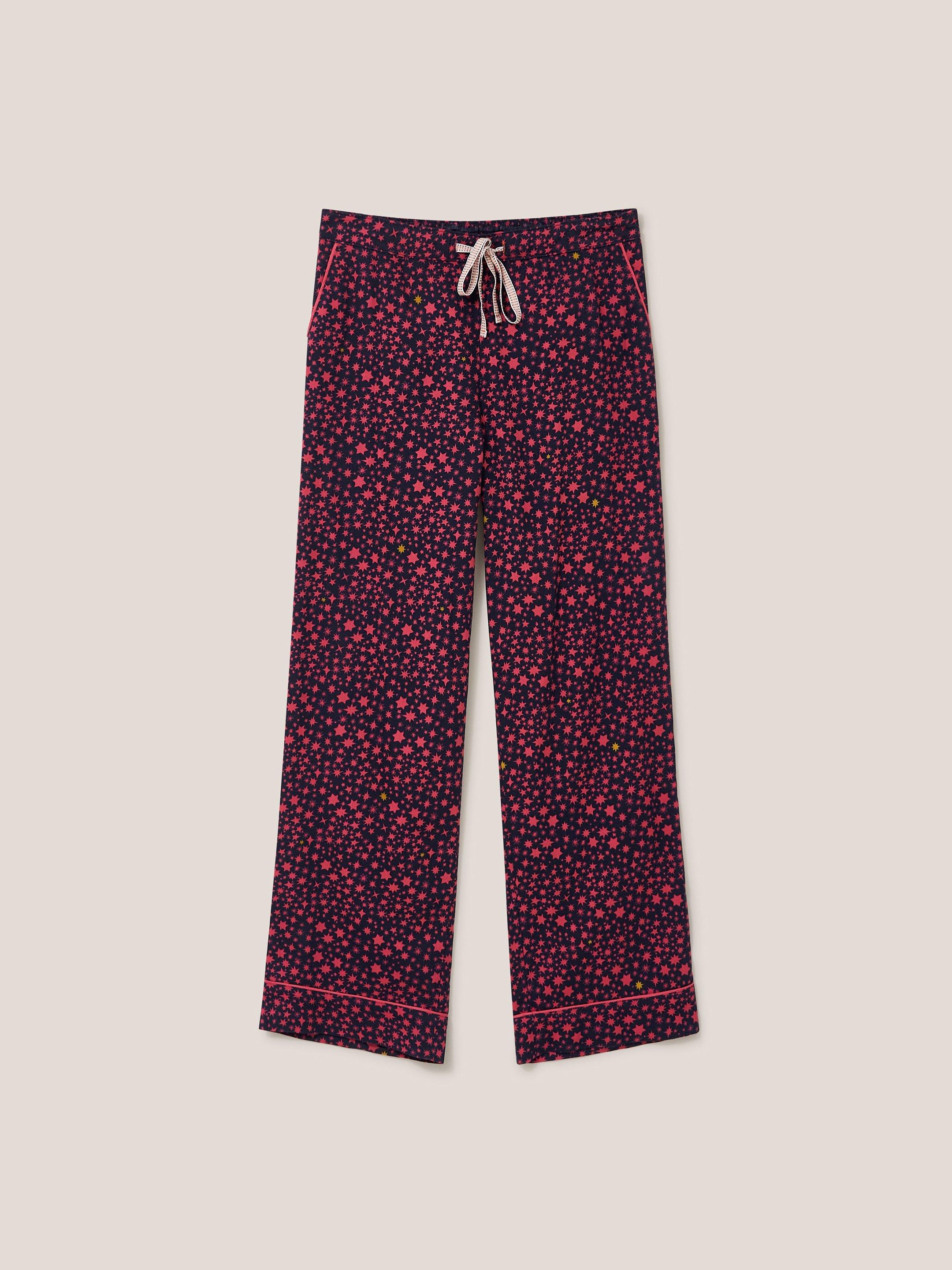 Nina Organic PJ Bottom in NAVY MULTI White Stuff