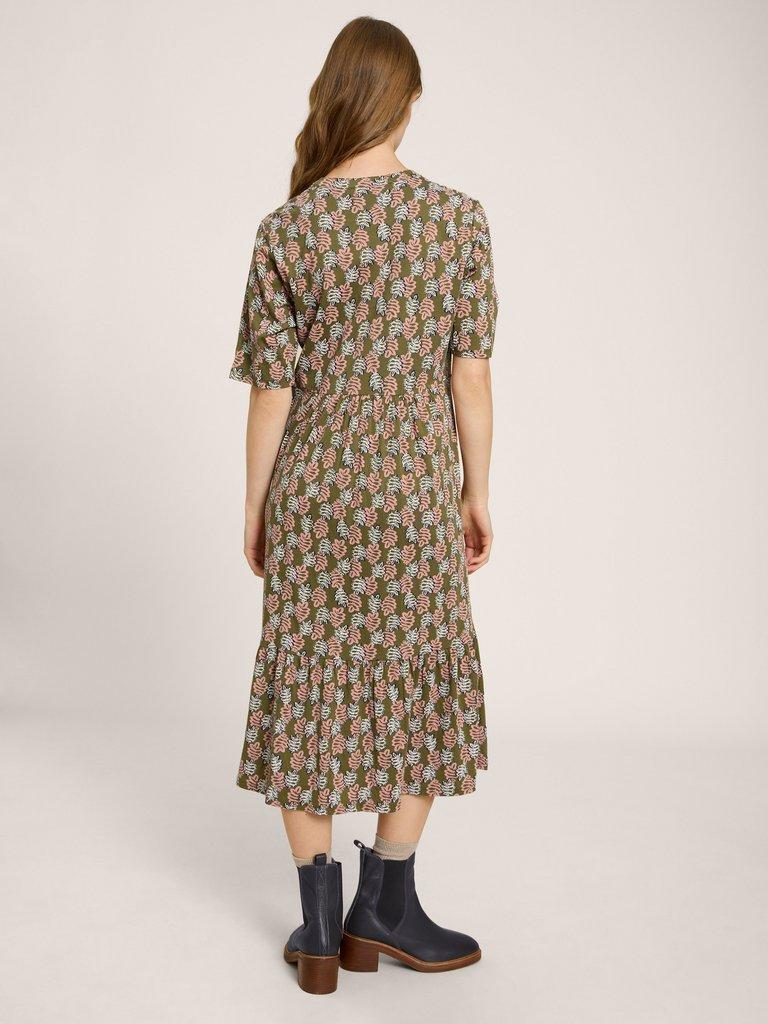 Naya Soft Jersey Dress in CHARTREUSE PRINT | White Stuff