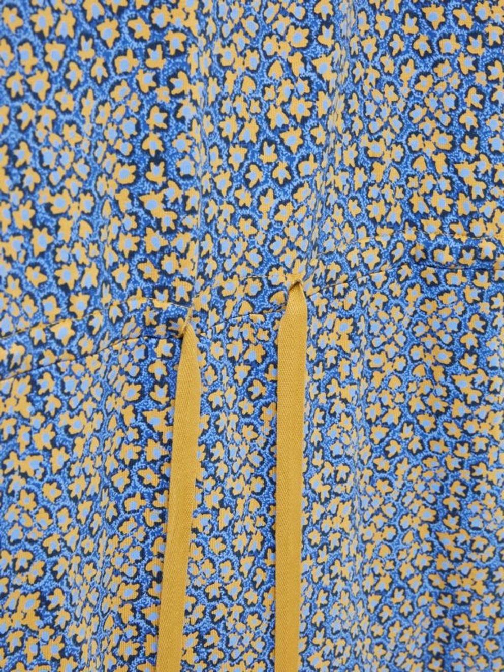 Poppy Dress Jersey in BLUE PR - FLAT DETAIL