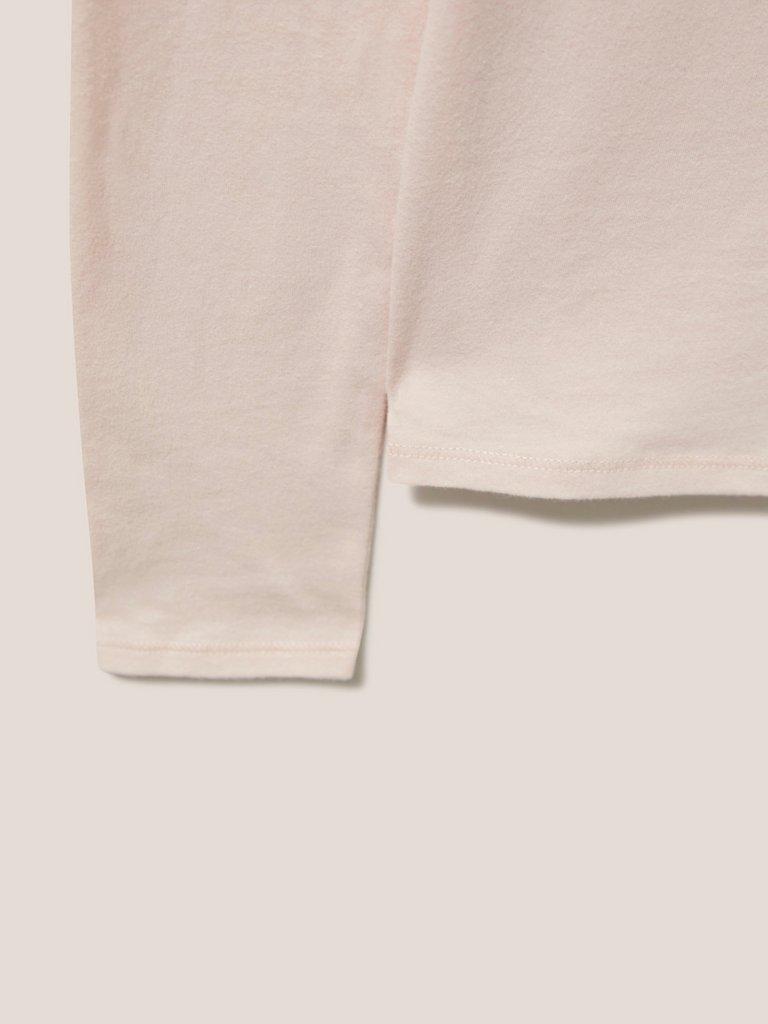 Camile Tee in LGT PINK - FLAT DETAIL