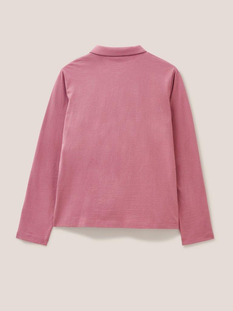 COSMIC LS SHIRT in MID PINK - FLAT BACK