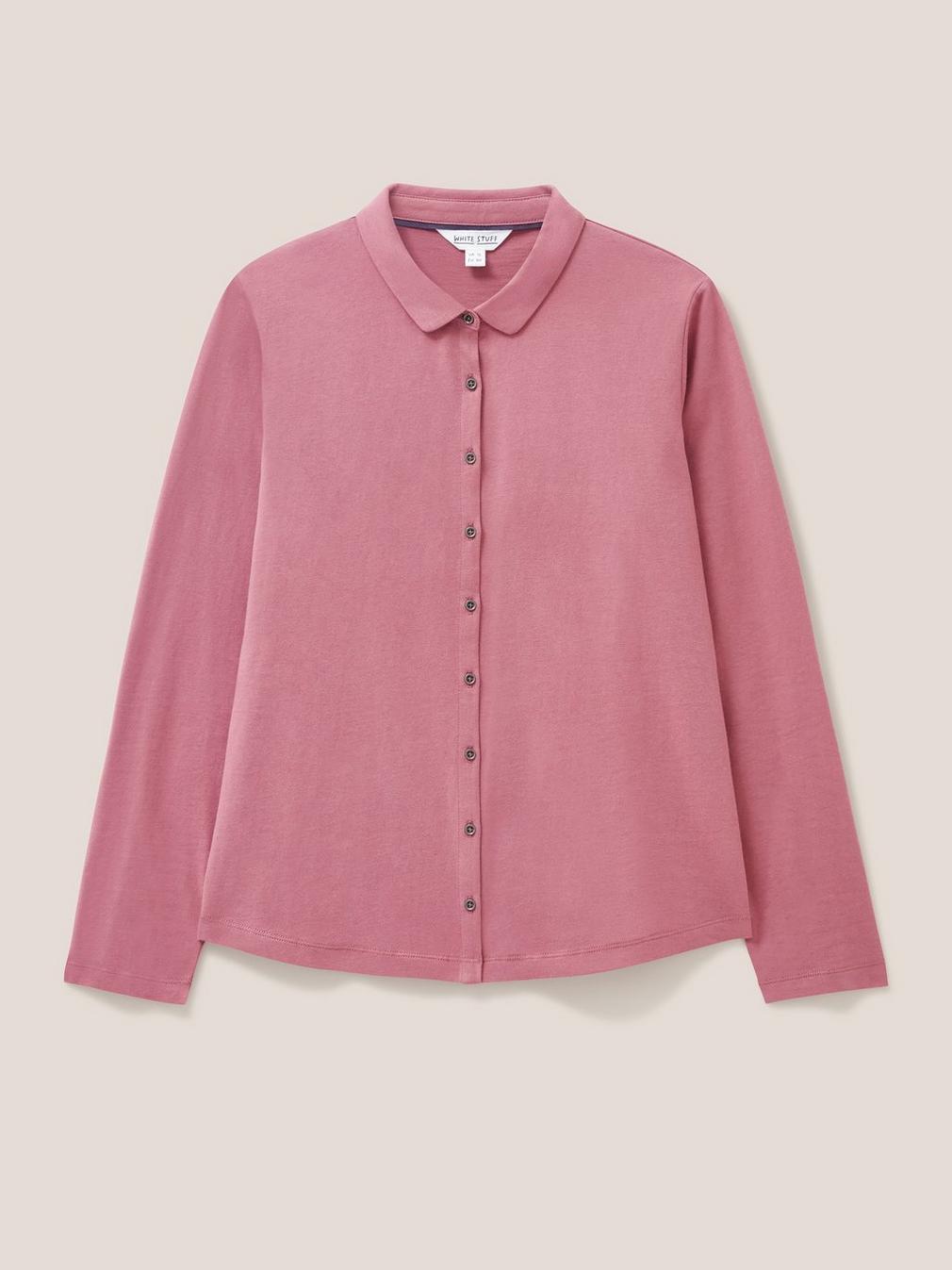 COSMIC LS SHIRT in MID PINK - FLAT FRONT