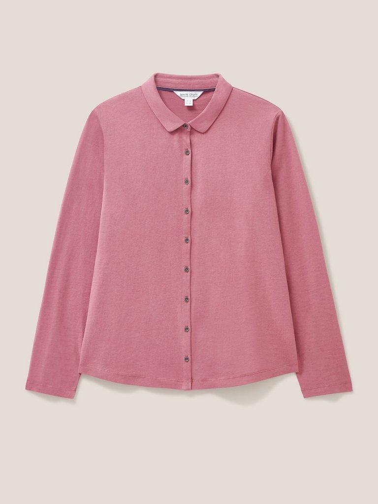 COSMIC LS SHIRT in MID PINK - FLAT FRONT