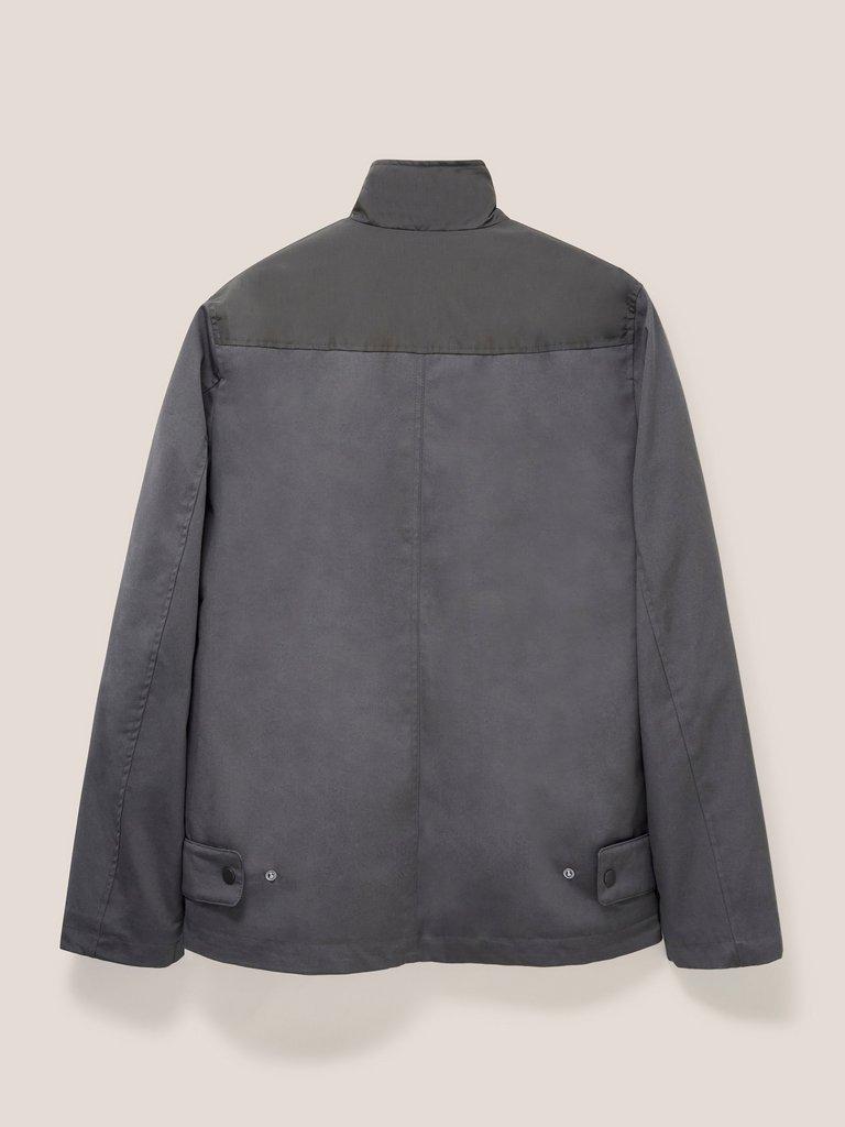 Corby Canvas Jacket in DK GREY - FLAT BACK