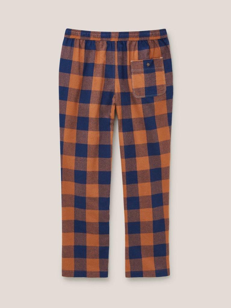 Moorland Flannel PJ Trouser in ORANGE MLT - FLAT BACK