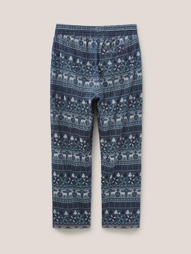 Moose Novelty PJ Trouser in NAVY PR - FLAT BACK