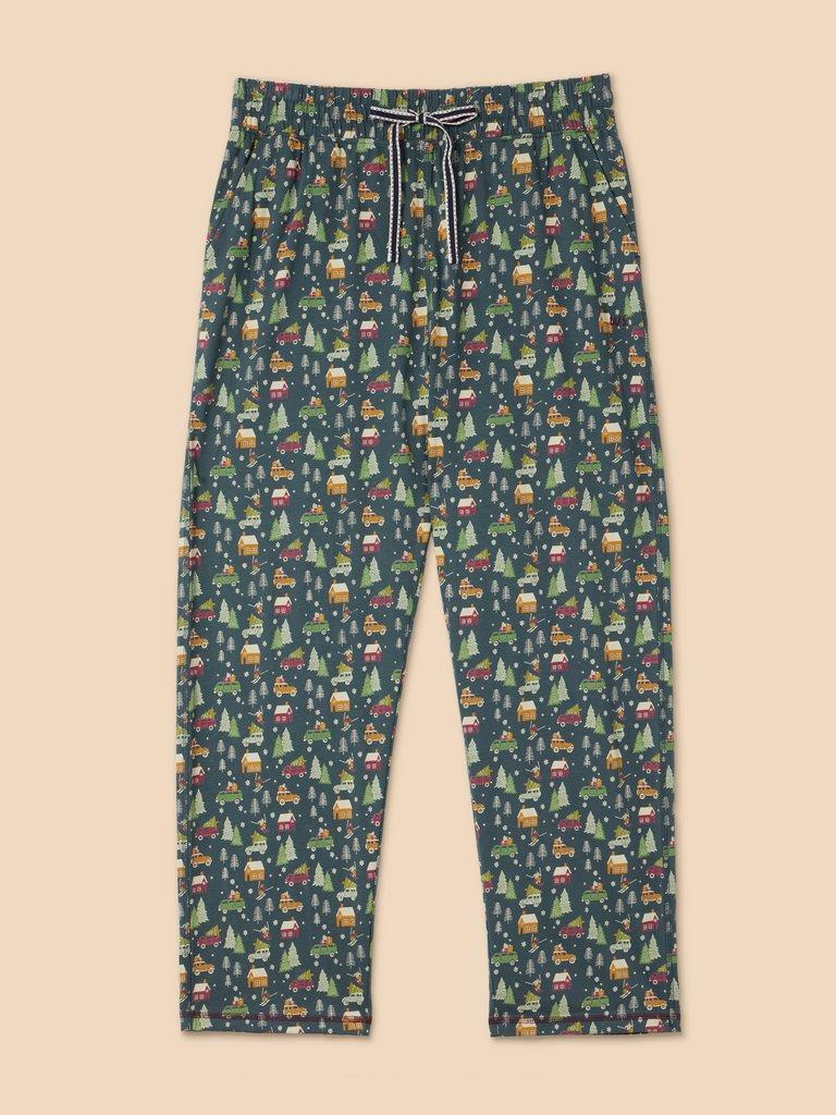 Novelty PJ Trouser in BLUE PR - FLAT FRONT