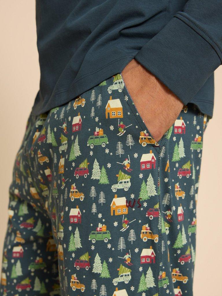 Novelty PJ Trouser in BLUE PR - MODEL DETAIL