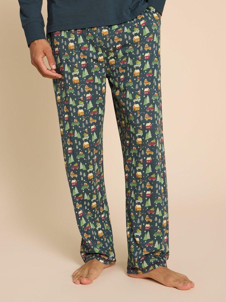 Novelty PJ Trouser in BLUE PR - MODEL FRONT