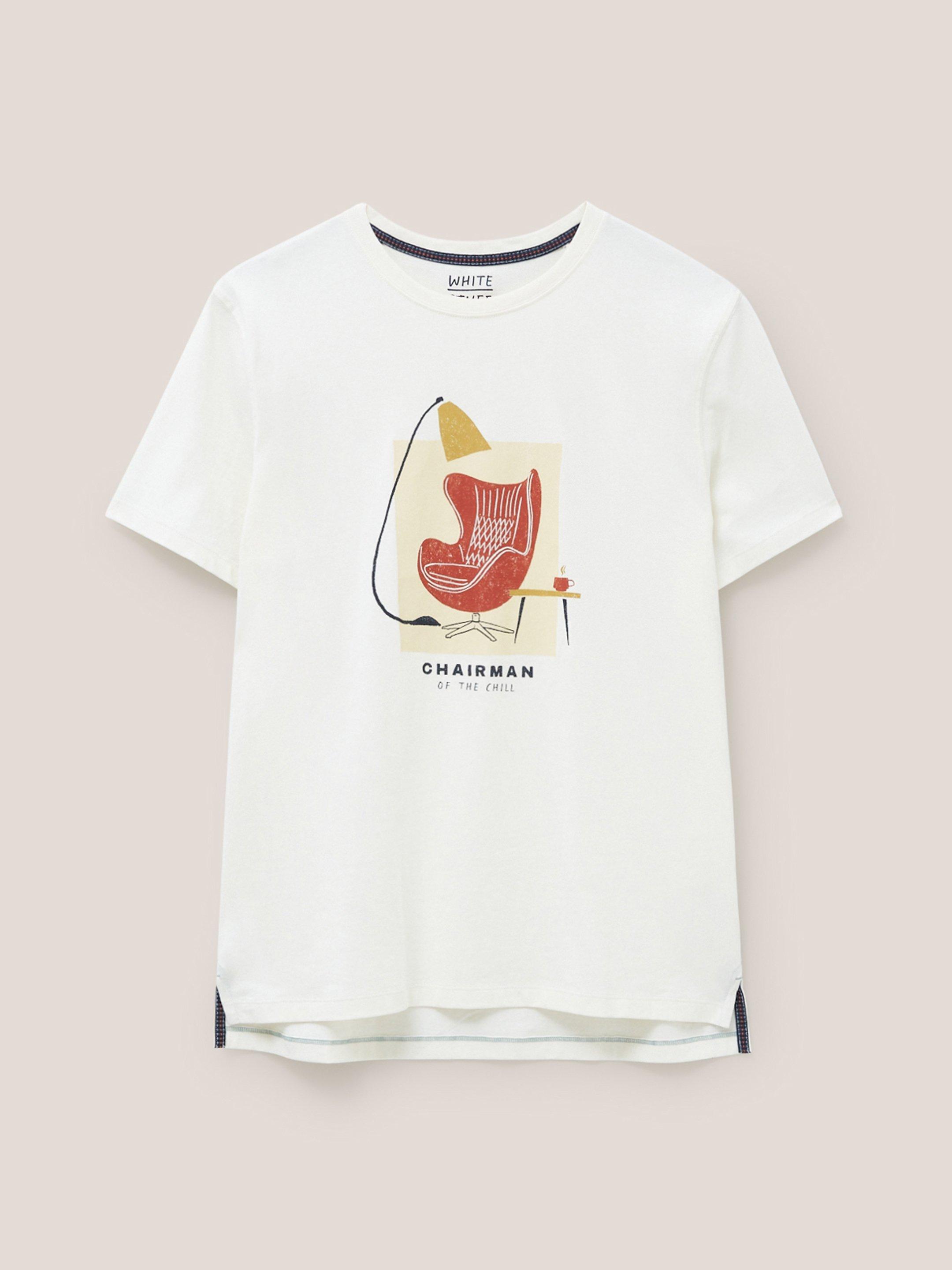 Chairman Graphic Tee in NAT WHITE - FLAT FRONT