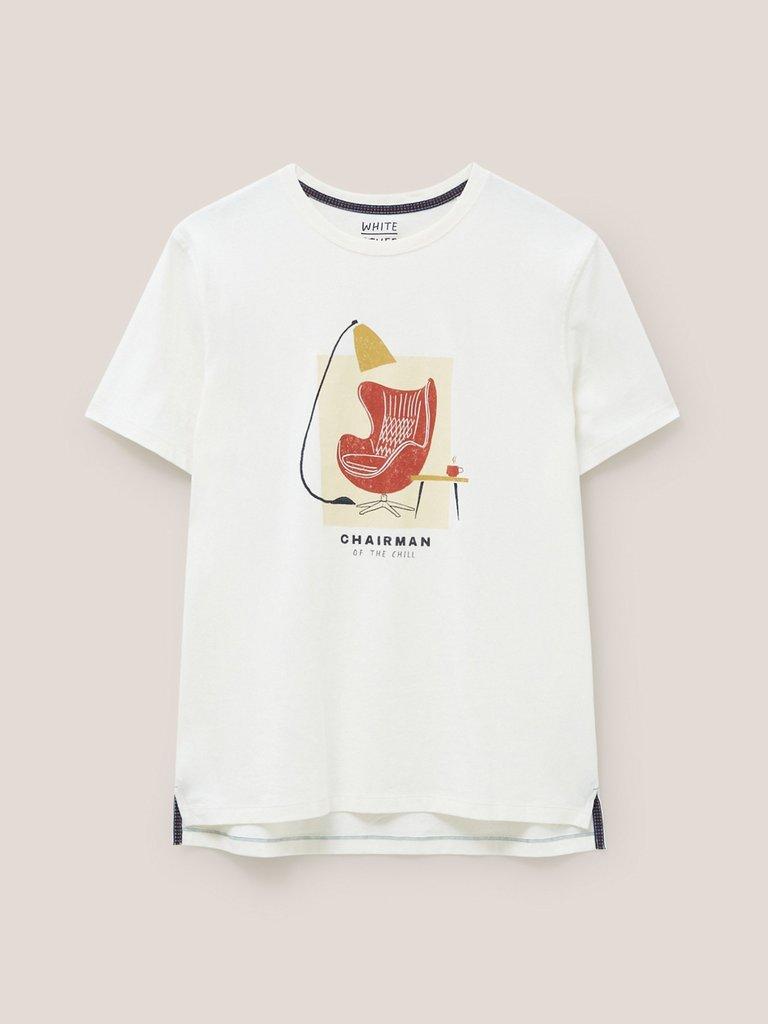 Chairman Graphic Tee in NAT WHITE - FLAT FRONT