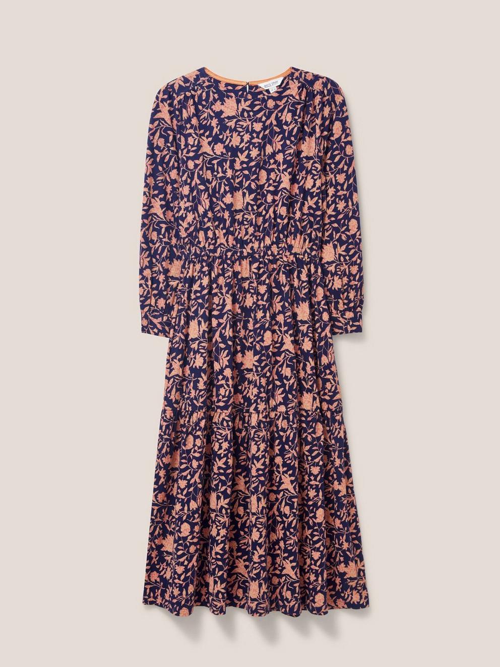 Olive Jersey Dress in NAVY PR - FLAT FRONT