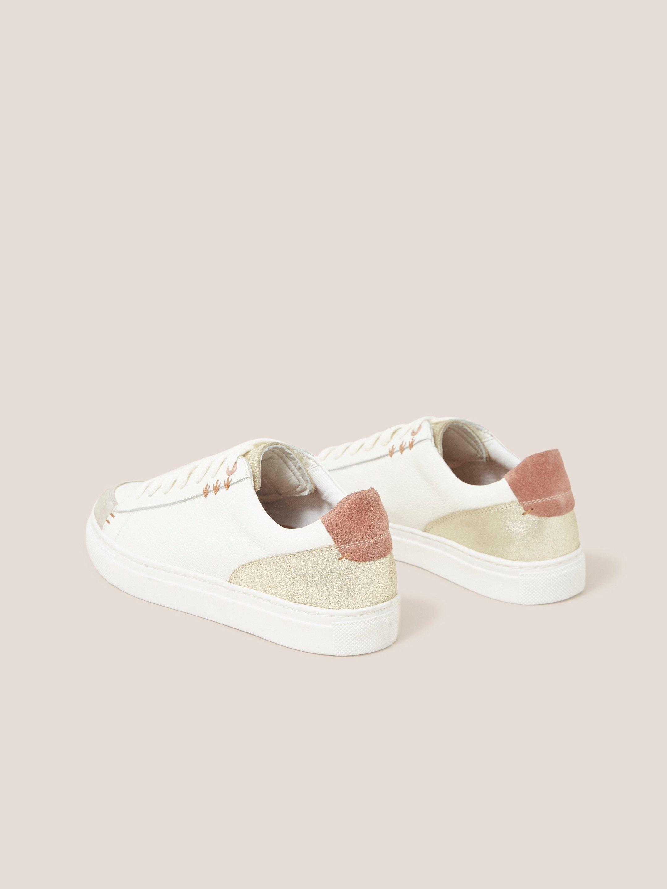 Toni Trainer in WHITE MLT - FLAT BACK