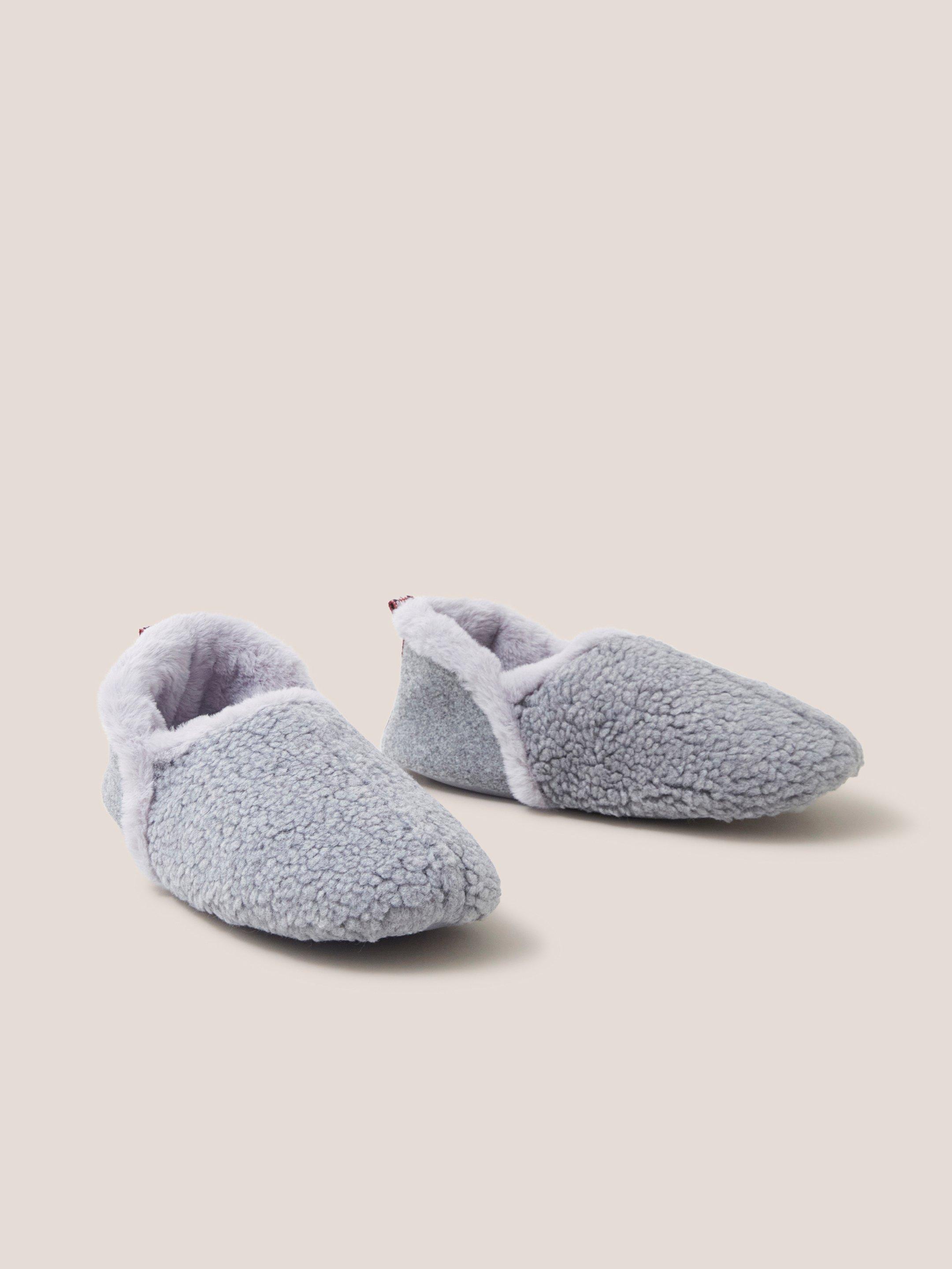 Grey slippers discount