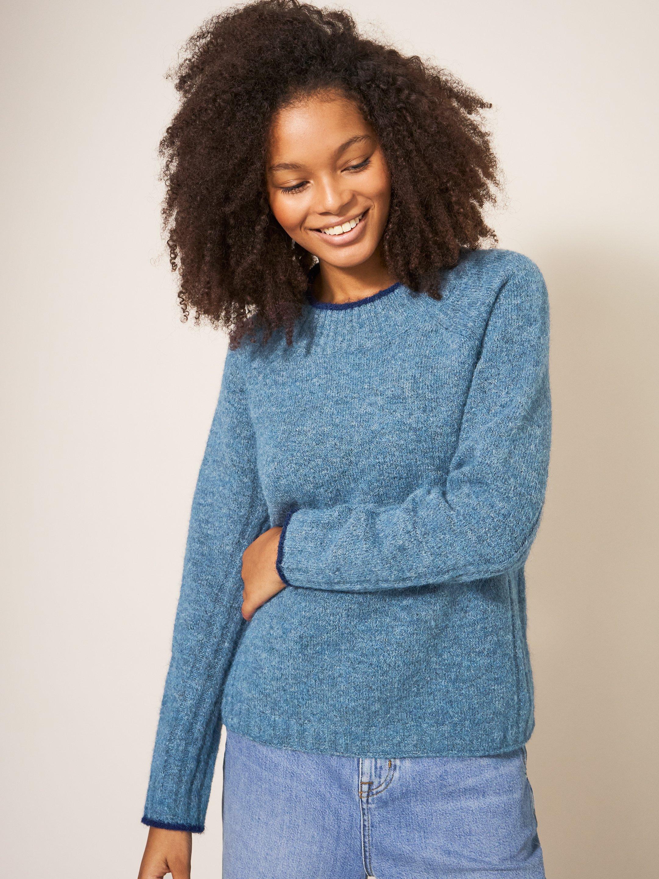 MEDWAY JUMPER in MID BLUE - LIFESTYLE
