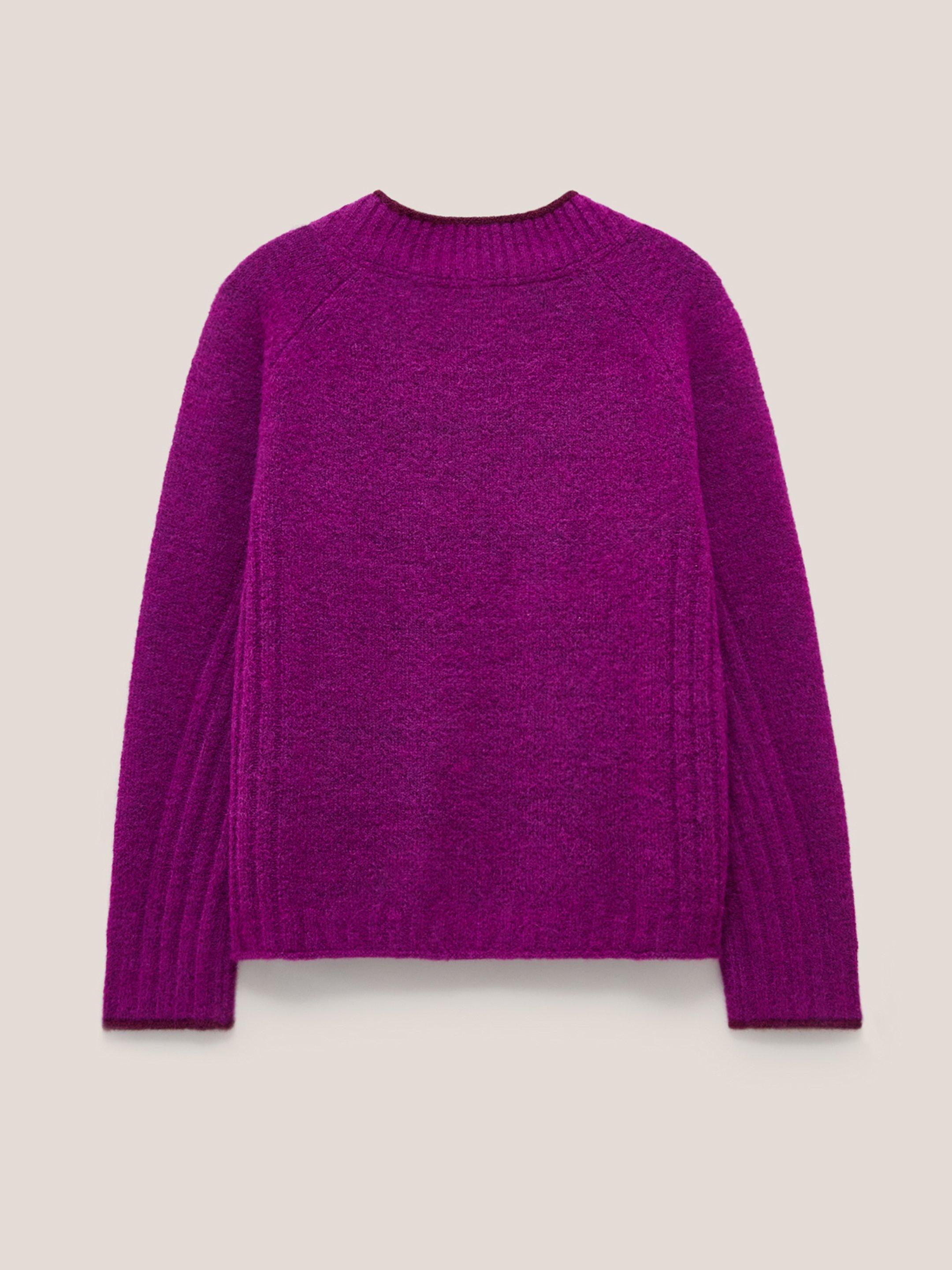 MEDWAY JUMPER in MID PINK - FLAT BACK