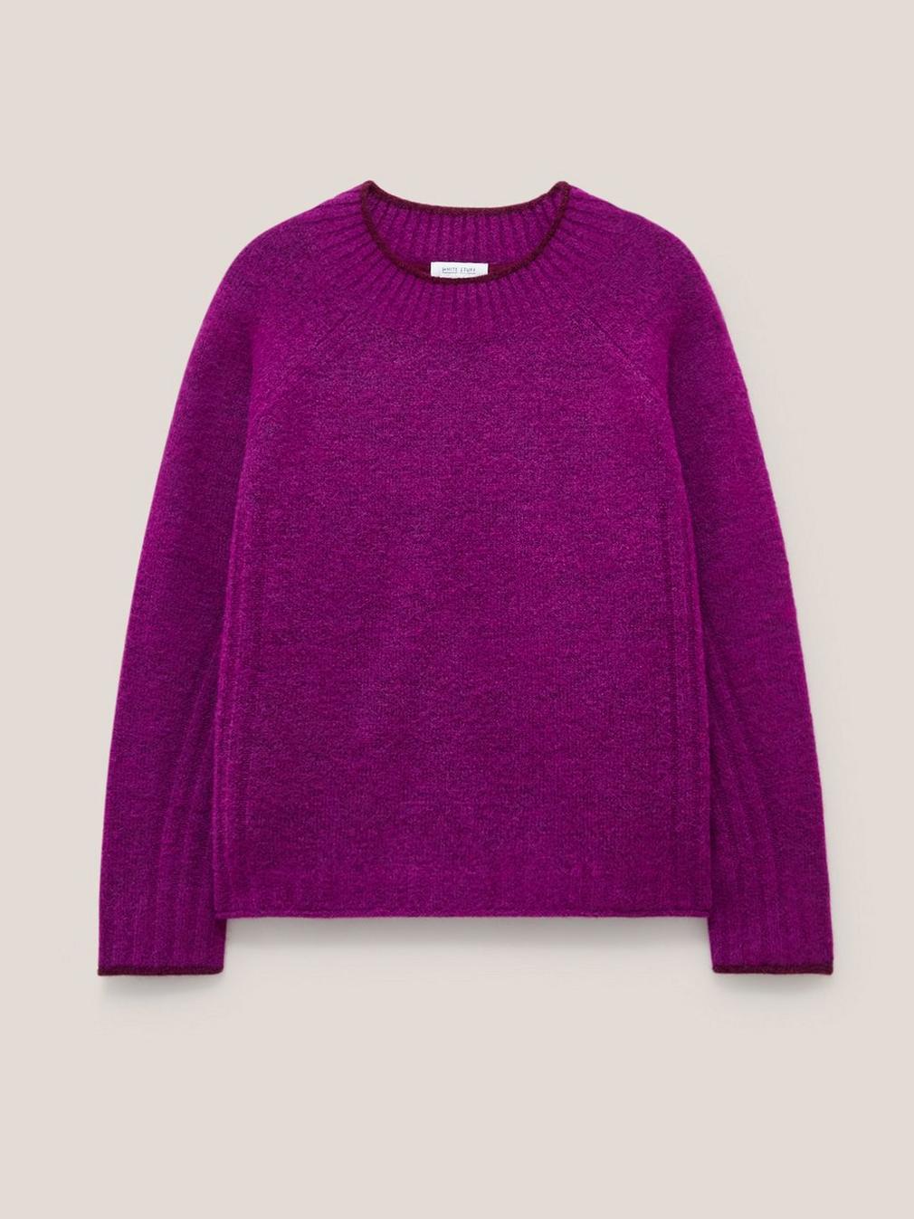 MEDWAY JUMPER in MID PINK - FLAT FRONT