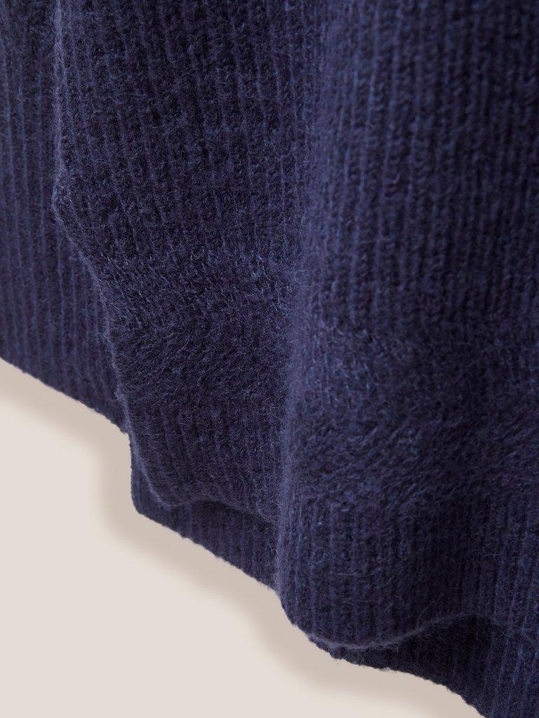 LOVELY RIB JUMPER in FR NAVY - FLAT DETAIL