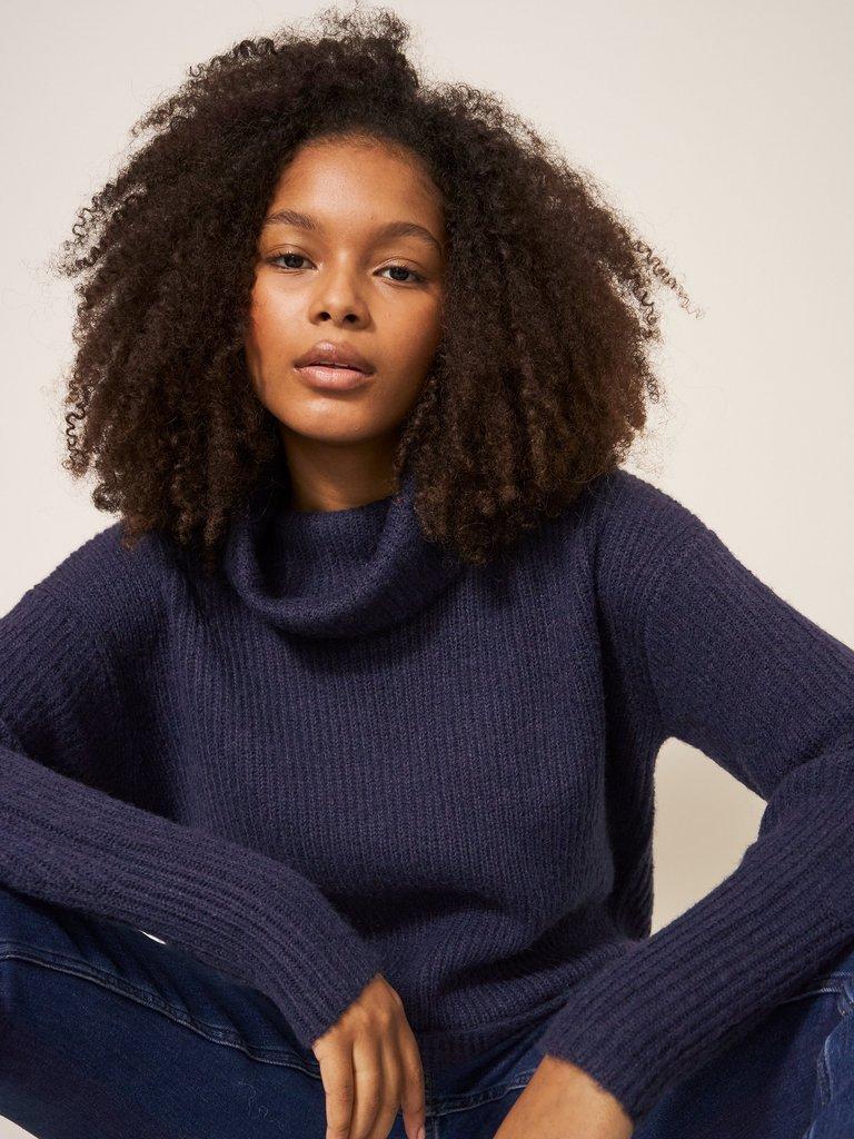 LOVELY RIB JUMPER in FR NAVY - LIFESTYLE