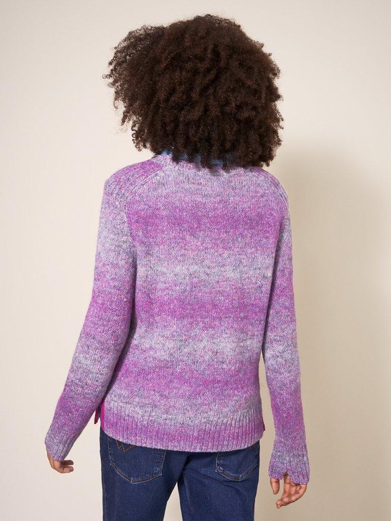 SPACE DYE WOOL JUMPER in PURPLE MULTI | White Stuff