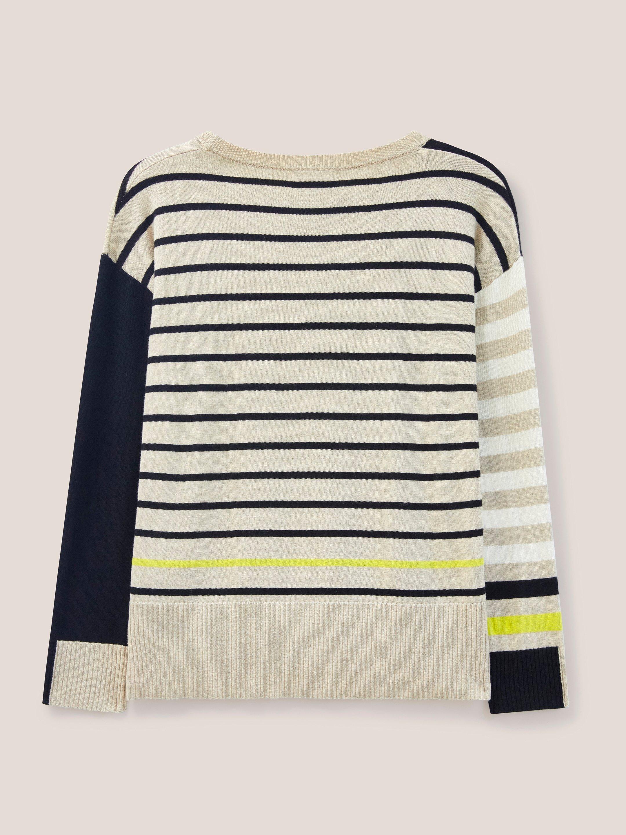 URBAN HEART JUMPER in NAT MLT - FLAT BACK