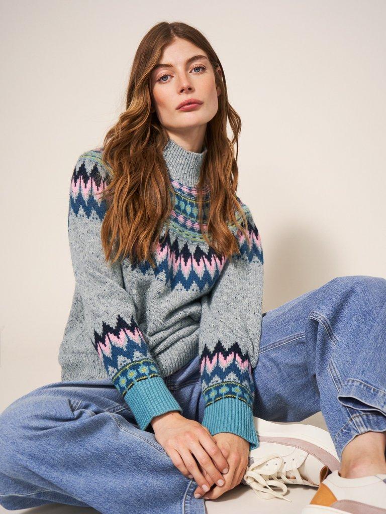 Fair isle wool outlet jumper