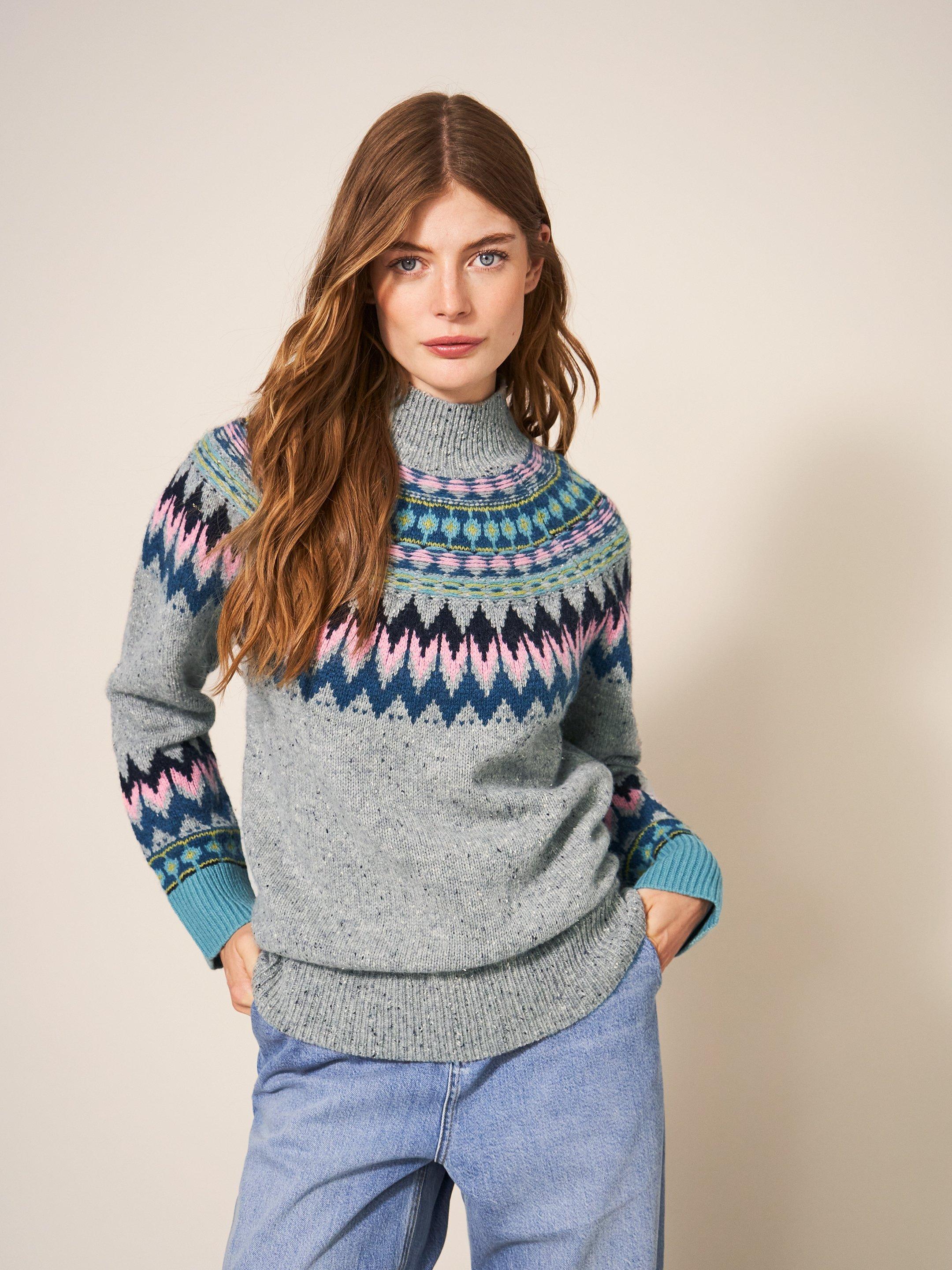 Wool fair isle sales jumper womens