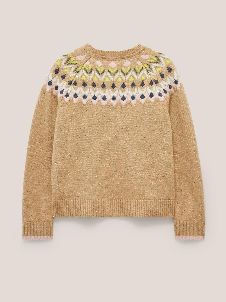 White Stuff Women's Jumper Flora Fairisle Design Ladies Warm Long ...