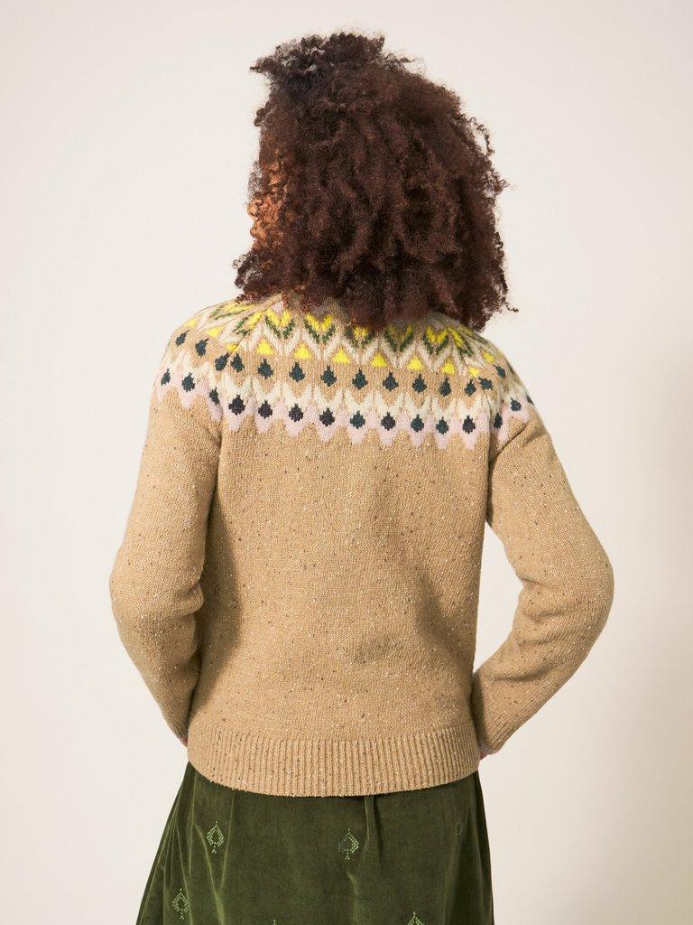 FLORA FAIRISLE in NAT MLT - MODEL BACK