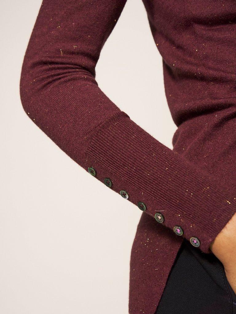 Plum roll outlet neck jumper