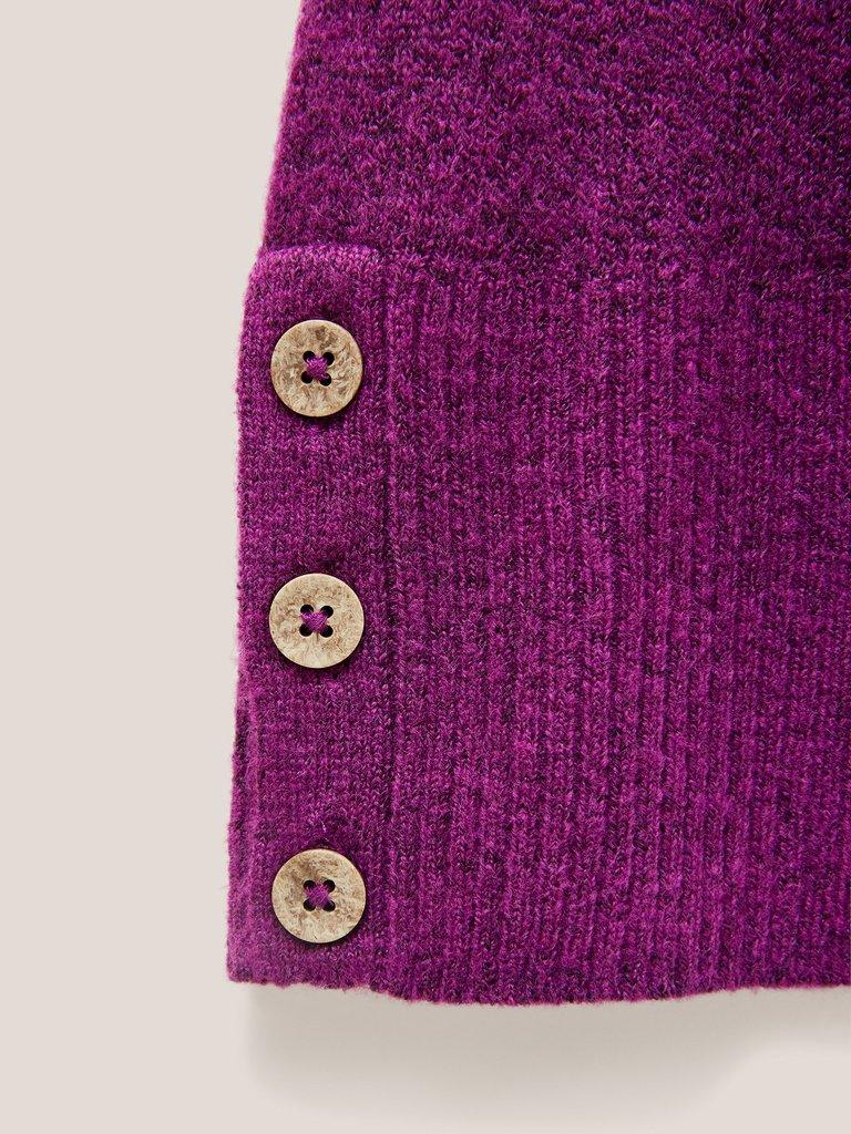 WAVERLY JUMPER in MID PURPLE - FLAT DETAIL