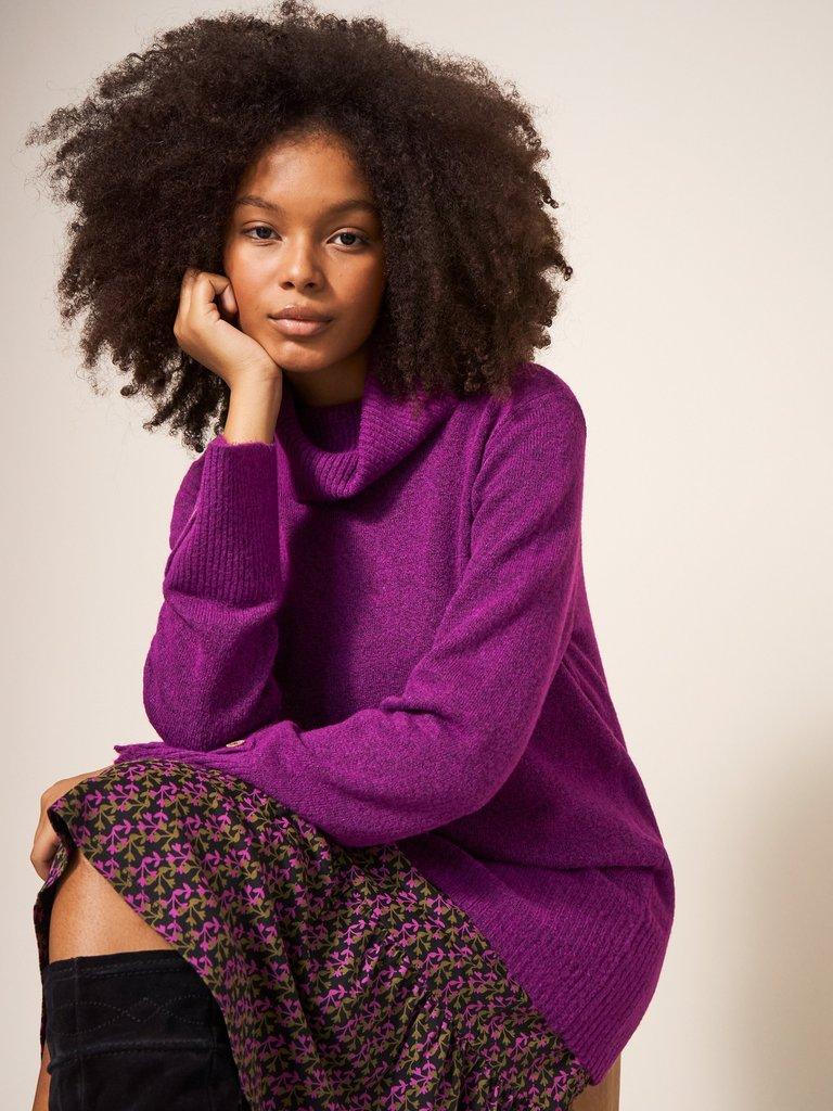 WAVERLY JUMPER in MID PURPLE - LIFESTYLE