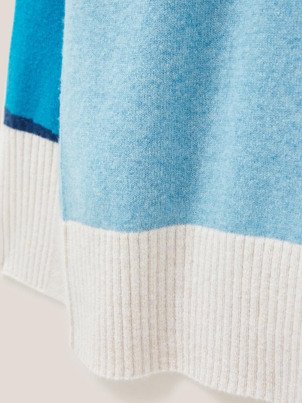 CORA CREW NECK CASHMERE JUMPER in NAT MLT - FLAT DETAIL