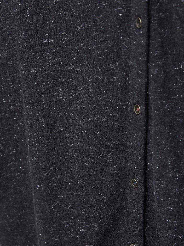 ANNIE SPARKLE SLIM FIT SHIRT in CHARC GREY - FLAT DETAIL