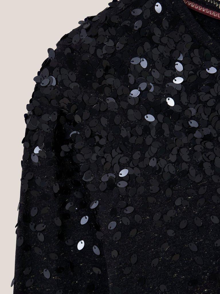 ROXY SEQUIN TOP in CHARCOAL GREY | White Stuff