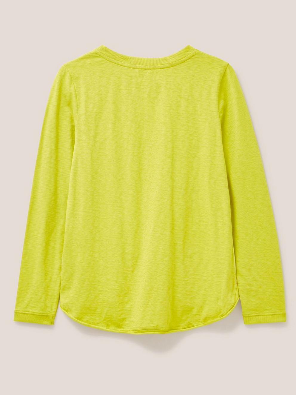 CASSIE TEE in DP YELLOW - FLAT BACK