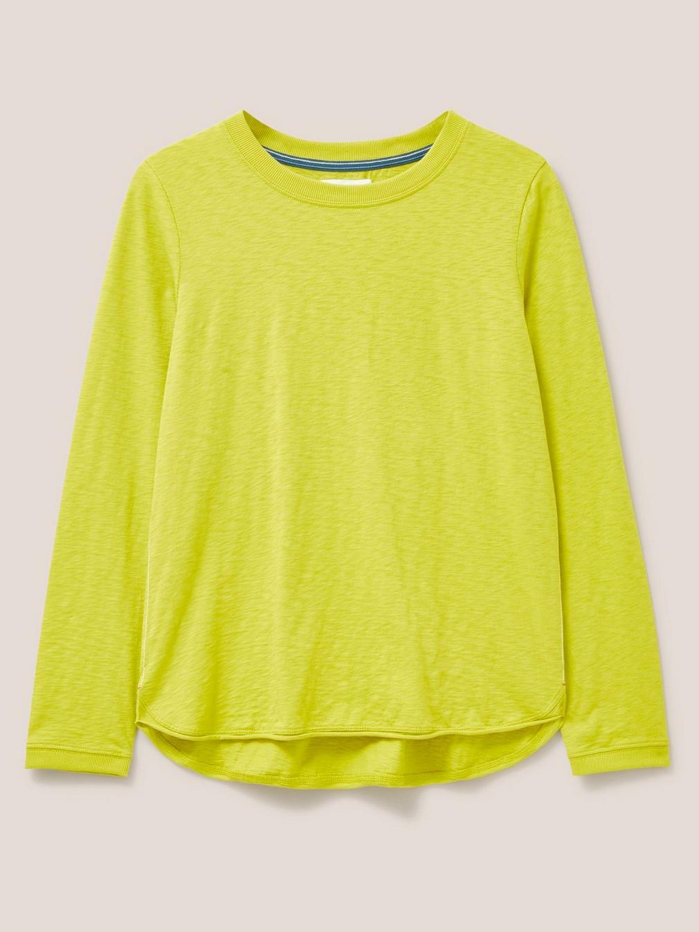 CASSIE TEE in DP YELLOW - FLAT FRONT