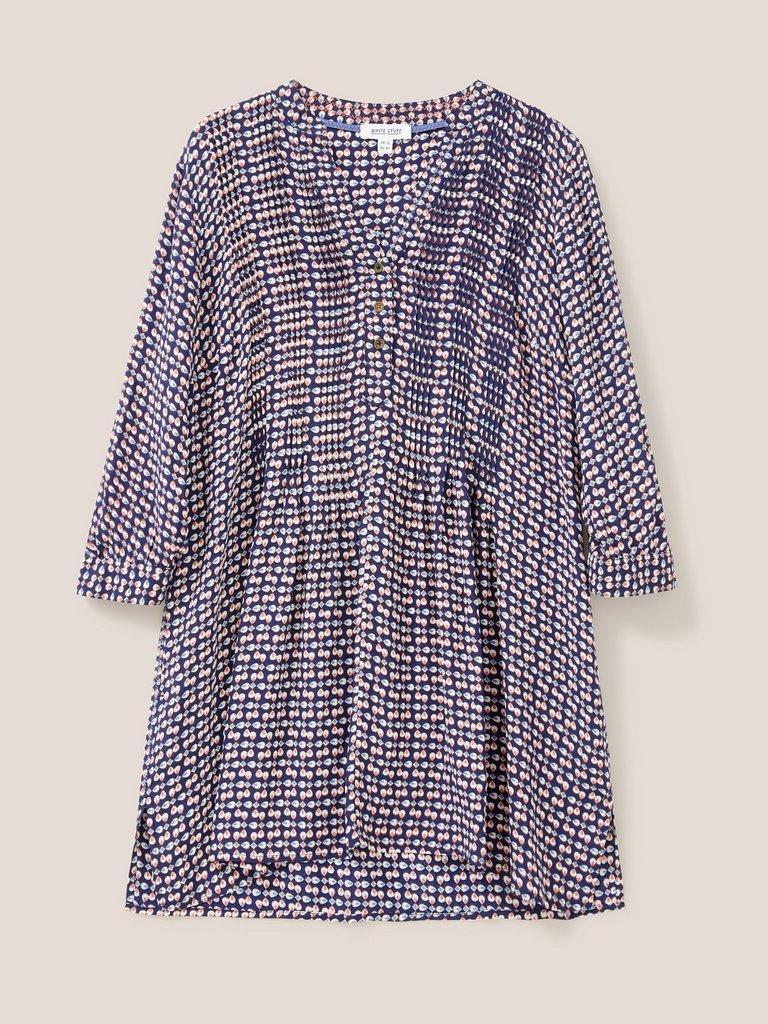 Dehlia Tunic in NAVY PR - FLAT FRONT