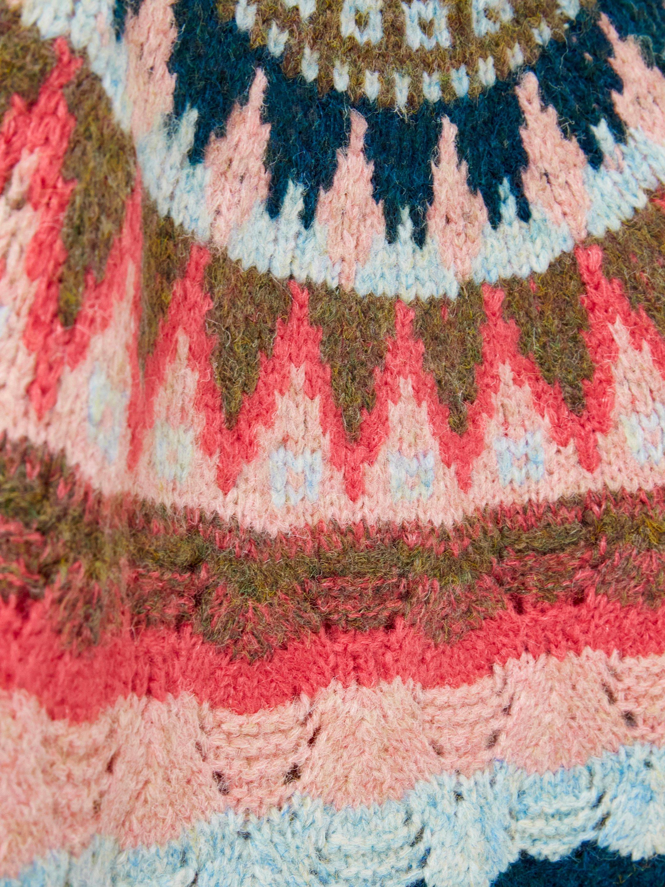 Yoke Pattern Jumper (Kids) in GREEN MULTI White Stuff