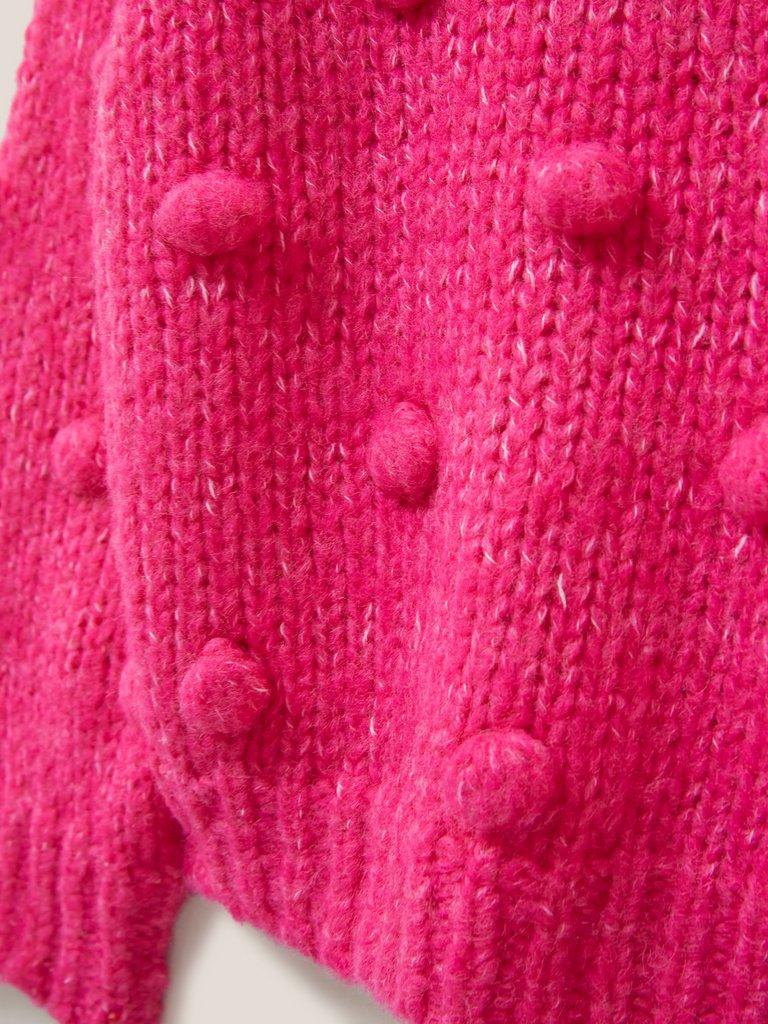 Bobble Jumper (Kids) in BRT PINK - FLAT DETAIL