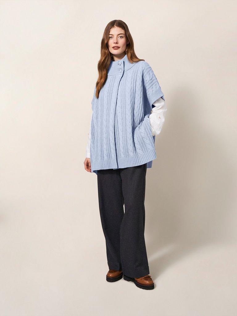 Ivy Poncho in DUS BLUE - LIFESTYLE