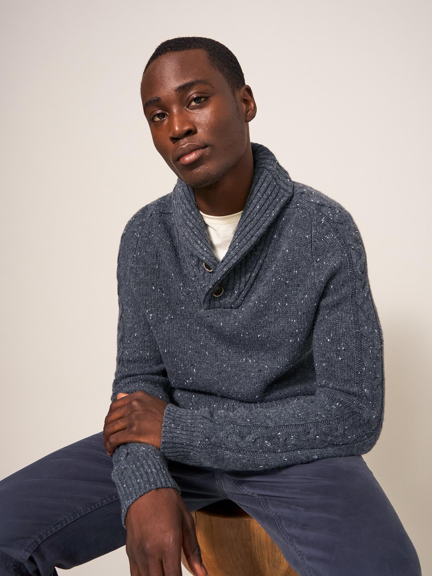 Shawl sales jumper mens